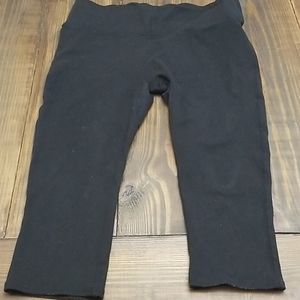 Spanx Black Crop Leggings Size XL
